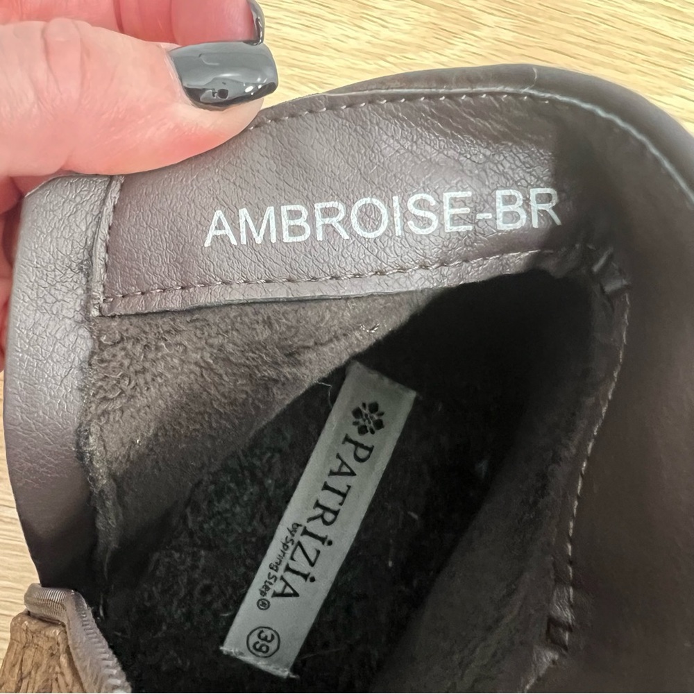 Spring Step Patrizia Women’s Ambroise Chocolate Brown Casual Booties. Size 39. - Picture 2 of 11